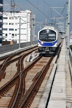 Mosern sky train Stock Photos