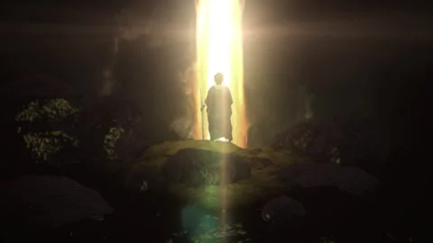 Moses and the Pillar of Fire Stock Footage 133707760