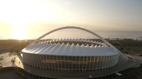 Moses Mabhida at sunrise Stock Footage 139192869