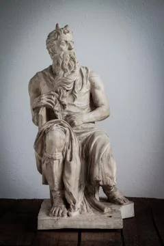 Moses statue Stock Photos