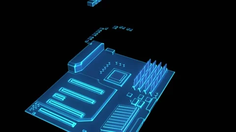 Mosfets and chokes, cooling chokes and mosfets the motherboard 動画素材 62259377