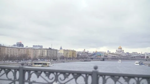Moskva River Stock Footage 114667370