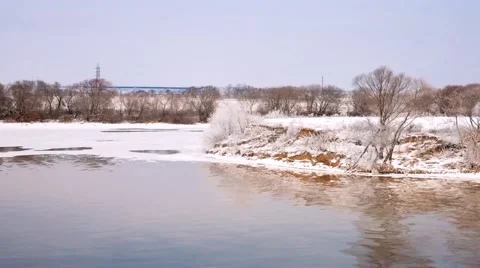 Moskva riverbank Stock Footage 47890629