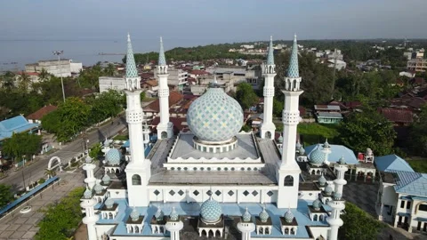 A MOSQUE FROM ABOVE Video stock 237521013
