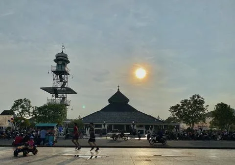 Mosque Agung Demak Central Java Indonesia landscape Stock-Fotos