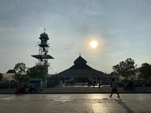 Mosque Agung Demak Central Java Indonesia Stock Photos