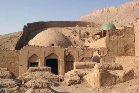 Mosque and cemetry Stock Photos