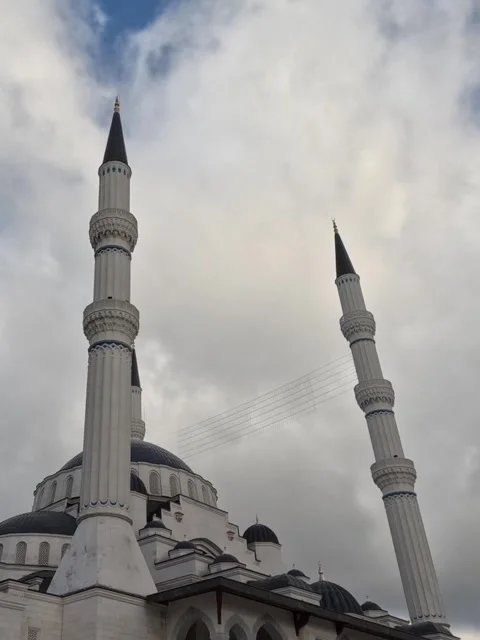 Mosque And Clouds In The City Stock Footage 339961550