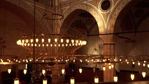 Mosque and lights Video stock 154510163