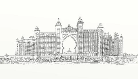 Mosque And Minaret Stock Illustration