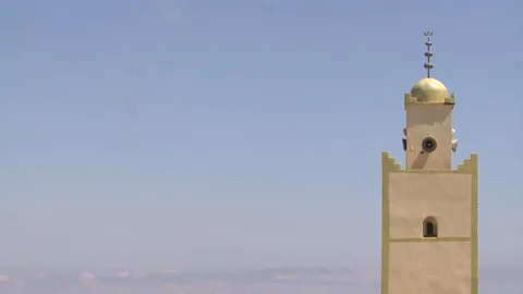 Mosque and a port Stock Footage 73662683