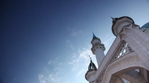 Mosque and Sky Stock Footage 57660540