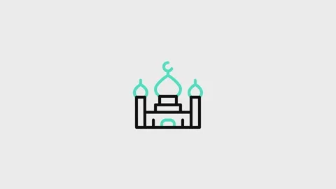 Mosque Animated Icon Stock Footage 320225221