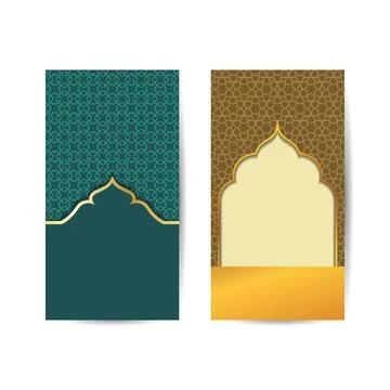 Mosque with arabic pattern for ramadan kareem background greetings. islamic b Stock Illustration