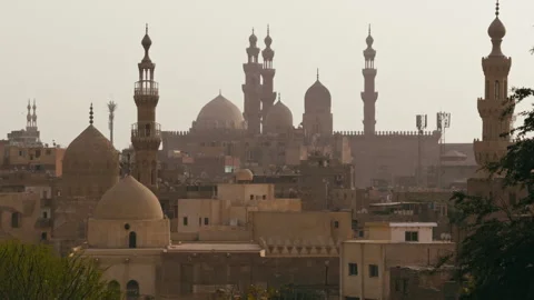 Mosque Architecture Under The Shining Sun Stock Footage 311754842