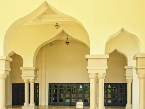 Mosque arcs Stock Photos