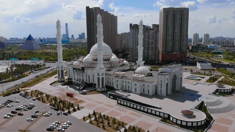 Mosque in Astana,Kazakhstan Stock Footage 156190710
