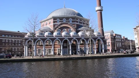 The Mosque Aya Sofya At Amsterdam The Netherlands 2020 Stock Footage 126920278