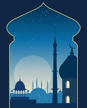 Mosque background Stock Illustration