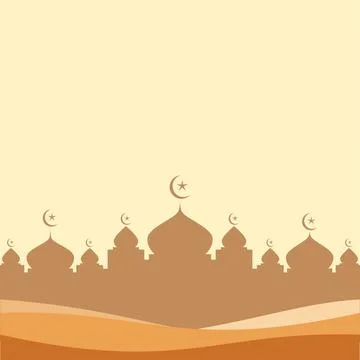 Mosque background vector 스톡 일러스트