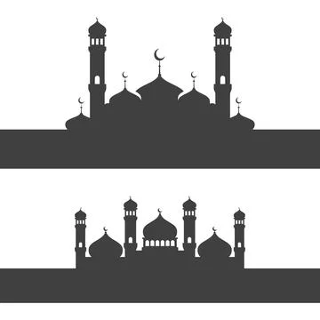 Mosque Background vector Illustration Stock Illustration