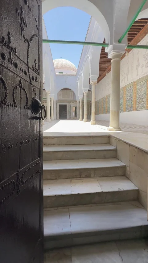 Mosque of the Barber in Kairouan Stock Footage 340958958