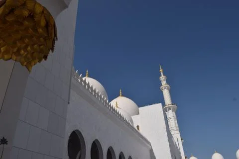Mosque with blue sky Stock Photos