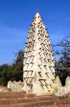 Mosque of bobo dioulasso Stock Photos