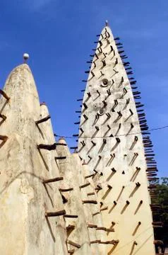 Mosque of bobo dioulasso Stock Photos