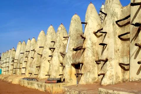 Mosque of bobo dioulasso Stock Photos