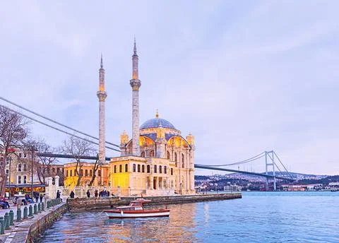 The mosque on Bosphorus 스톡 사진