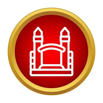 Mosque building icon representing islamic religion and prayer Stock Illustration