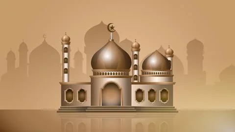 Mosque building Illustrazione stock