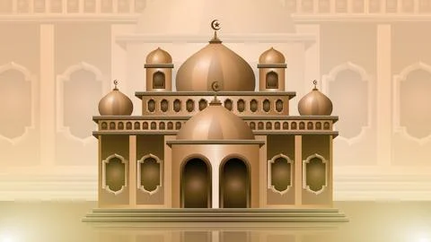 Mosque building Illustrazione stock
