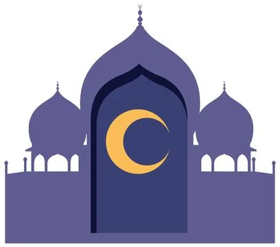 Mosque Building Vector Design Ilustración de archivo