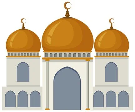 Mosque Building Vector Design Ilustración de archivo
