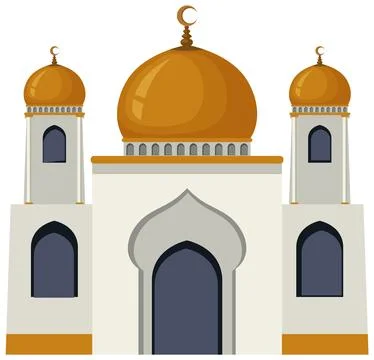 Mosque Building Vector Design Ilustración de archivo