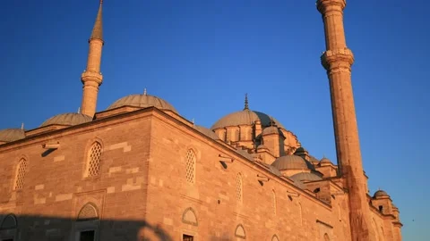 Mosque buildings and minarets, elements of architectural of buildings. Stock Footage 198885825