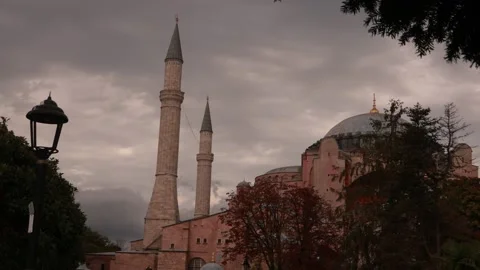 Mosque buildings and minarets, elements of architectural of buildings. Stock Footage 198885829