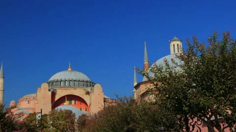 Mosque buildings and minarets, elements of architectural of buildings. Stock Footage 198886137