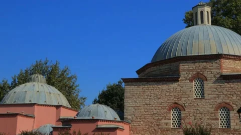 Mosque buildings and minarets, elements of architectural of buildings. Stock Footage 198886203