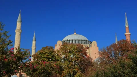 Mosque buildings and minarets, elements of architectural of buildings. Stock Footage 198886279