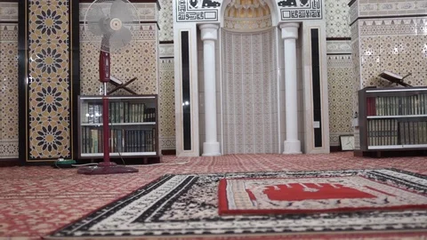 Mosque carpet Video stock 100996591