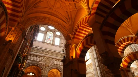 Mosque-Cathedral in Cordoba, Spain Stock Footage 32506982