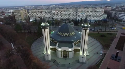 Mosque in caucasus Stock Footage 58403041