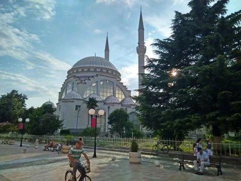 Mosque in center of Shkoder, Albania Stock Photos
