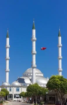Mosque in the central square. Turkey Stock Photos