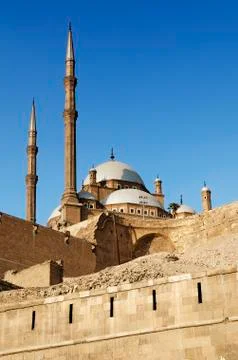 Mosque in citadel of cairo egypt Stock Photos