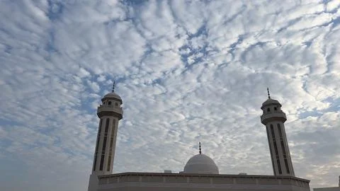The Mosque on a cloudy day Stock Photos