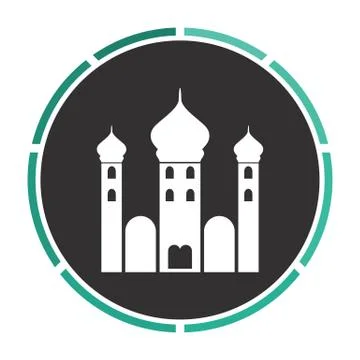 Mosque computer symbol Stock Illustration